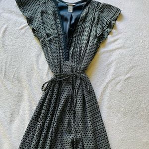 Dark blue and gray Business/Casual/Evening dress. Size 6. Great condition